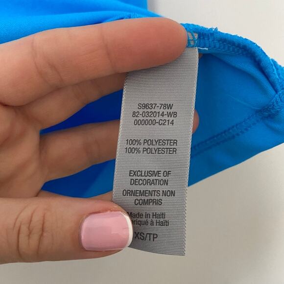 Champion Blue Short Sleeve Workout Top Size XS - Picture 3 of 4